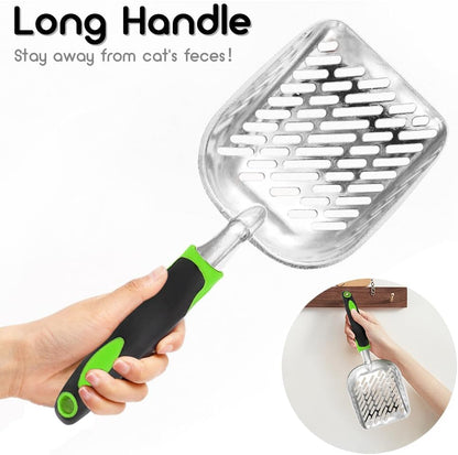 Cat Litter Scoop-Metal Litter Scooper-Kitty Metal Scooper-Long Handle