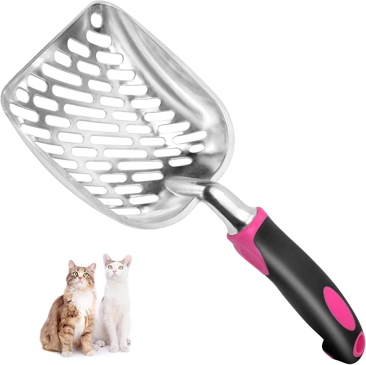 Cat Litter Scoop-Metal Litter Scooper-Kitty Metal Scooper-Long Handle