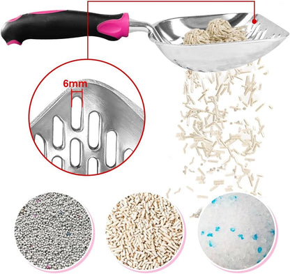 Cat Litter Scoop-Metal Litter Scooper-Kitty Metal Scooper-Long Handle