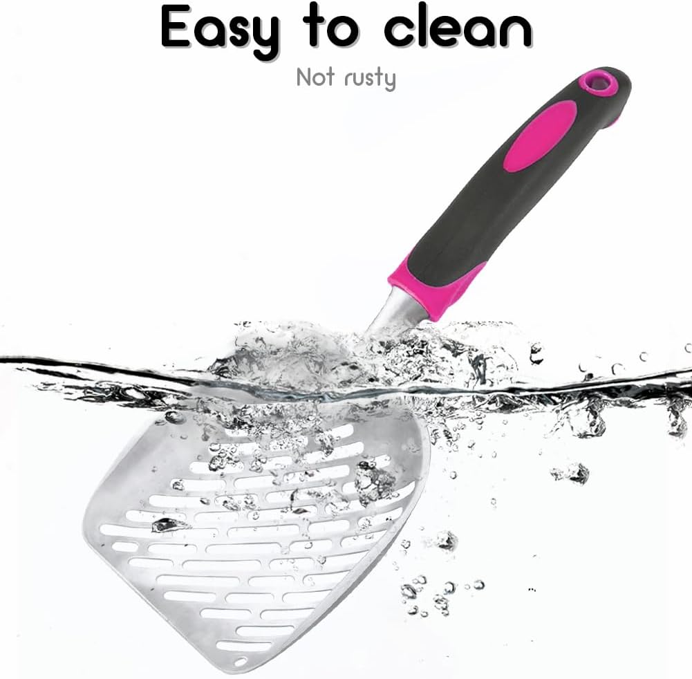 Cat Litter Scoop-Metal Litter Scooper-Kitty Metal Scooper-Long Handle