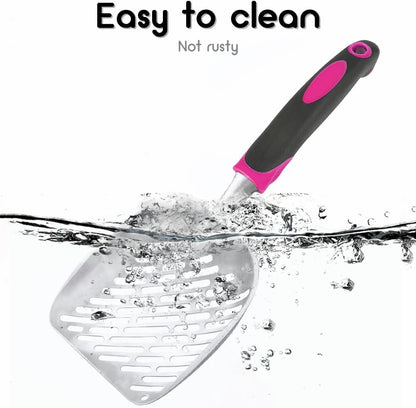 Cat Litter Scoop-Metal Litter Scooper-Kitty Metal Scooper-Long Handle