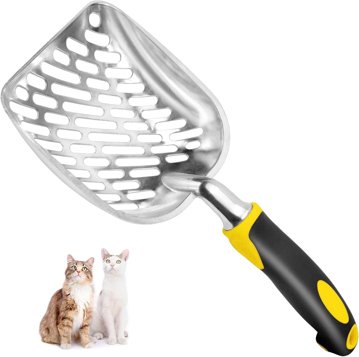 Cat Litter Scoop-Metal Litter Scooper-Kitty Metal Scooper-Long Handle