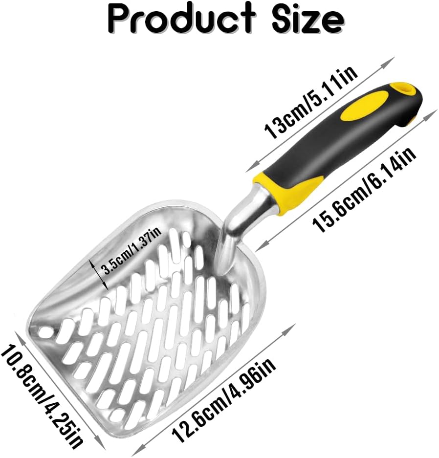 Cat Litter Scoop-Metal Litter Scooper-Kitty Metal Scooper-Long Handle