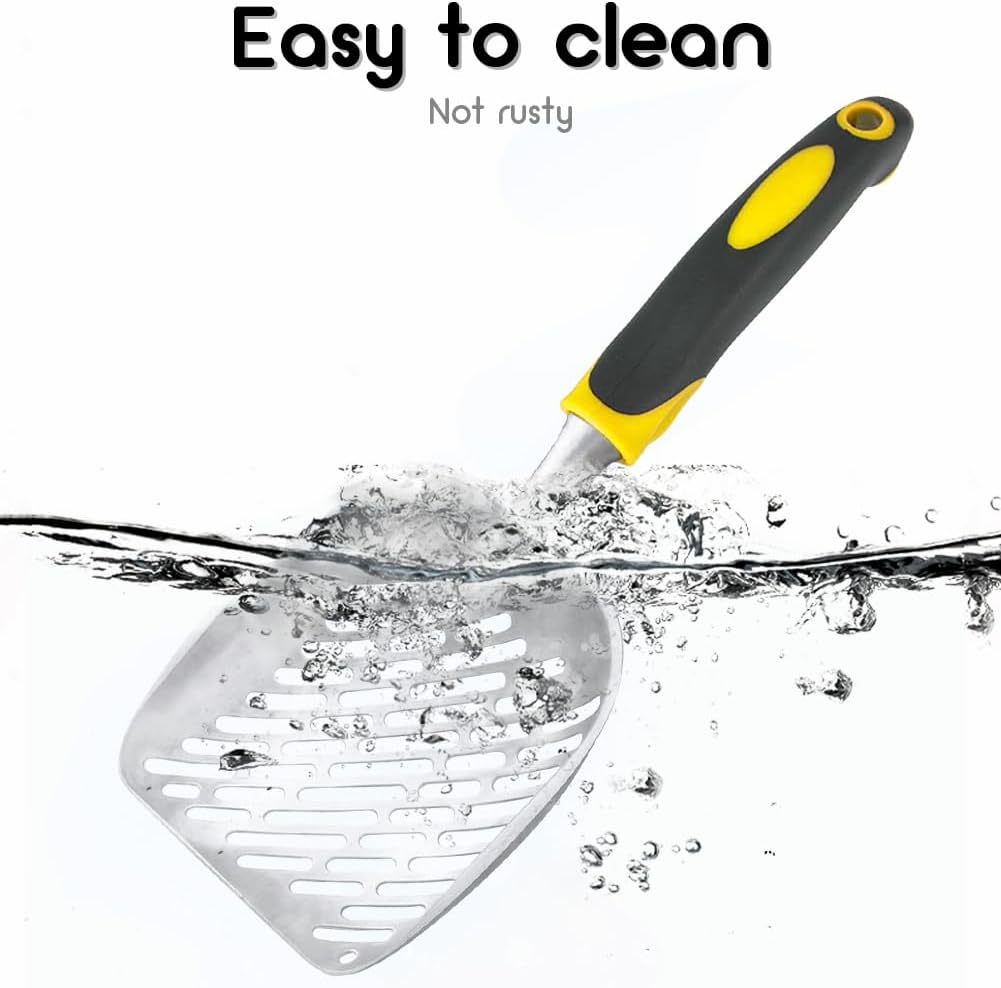Cat Litter Scoop-Metal Litter Scooper-Kitty Metal Scooper-Long Handle