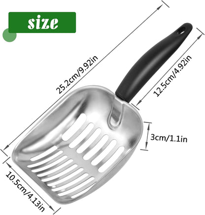 Cat Litter Scoop-Metal Litter Scooper-Kitty Metal Scooper-Long Handle