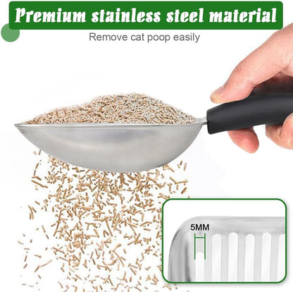 Cat Litter Scoop-Metal Litter Scooper-Kitty Metal Scooper-Long Handle