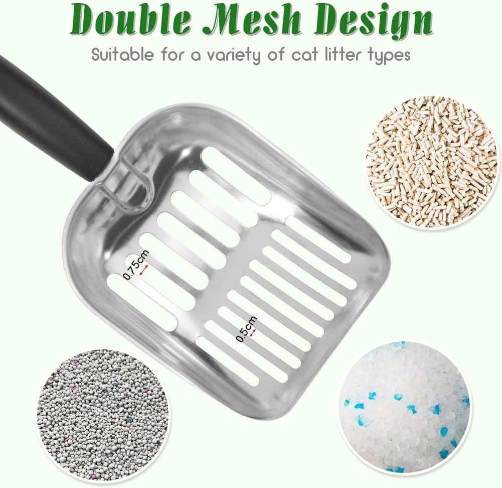 Cat Litter Scoop-Metal Litter Scooper-Kitty Metal Scooper-Long Handle