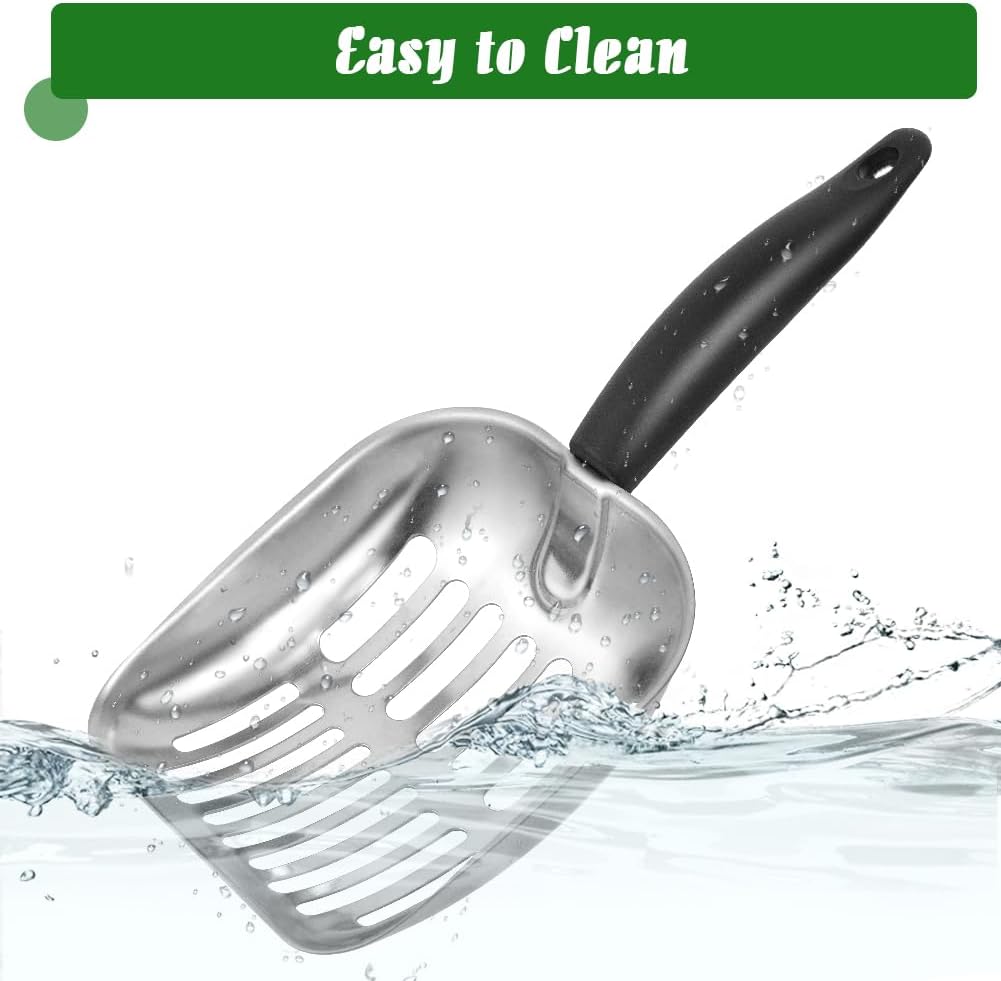 Cat Litter Scoop-Metal Litter Scooper-Kitty Metal Scooper-Long Handle