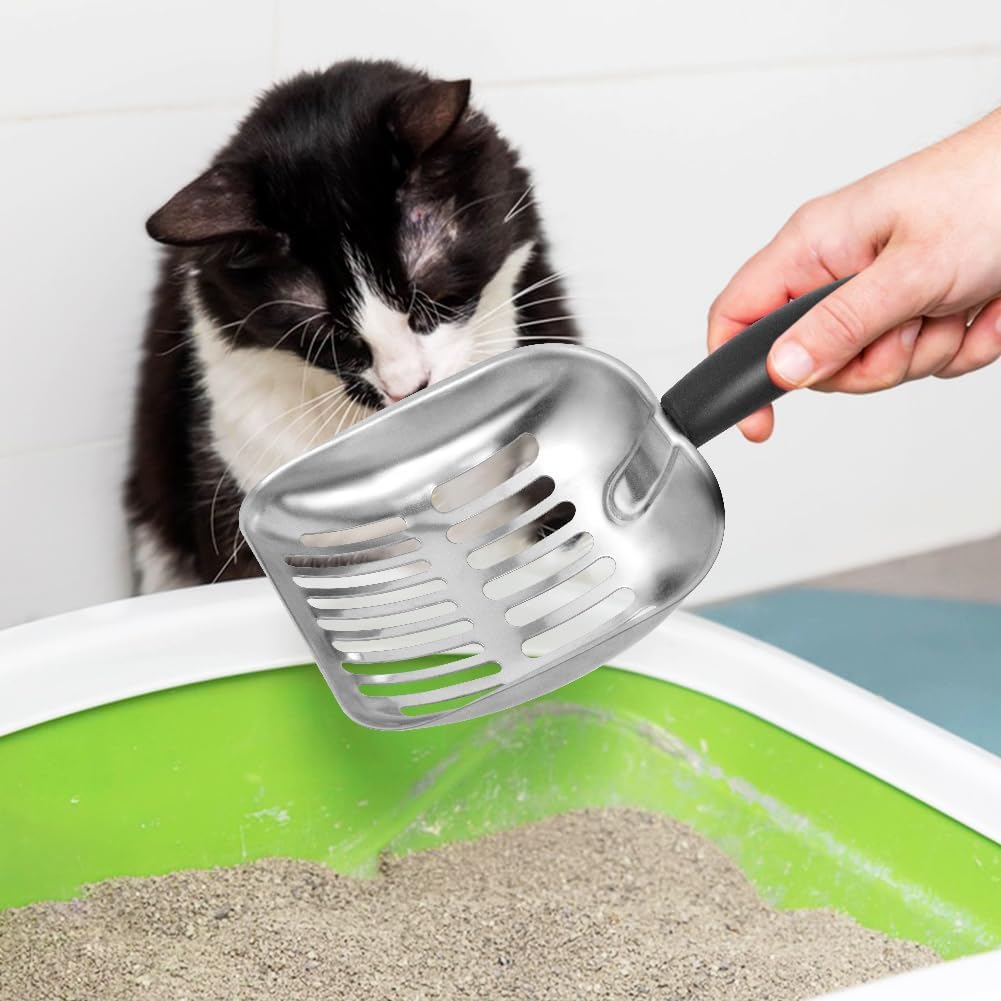 Cat Litter Scoop-Metal Litter Scooper-Kitty Metal Scooper-Long Handle