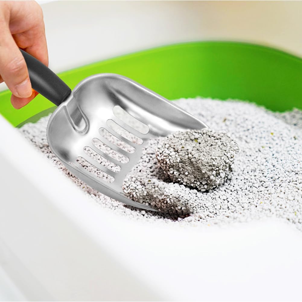 Cat Litter Scoop-Metal Litter Scooper-Kitty Metal Scooper-Long Handle