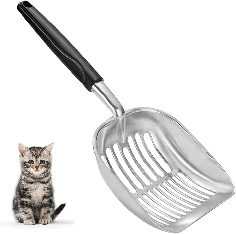 Cat Litter Scoop-Metal Litter Scooper-Kitty Metal Scooper-Long Handle