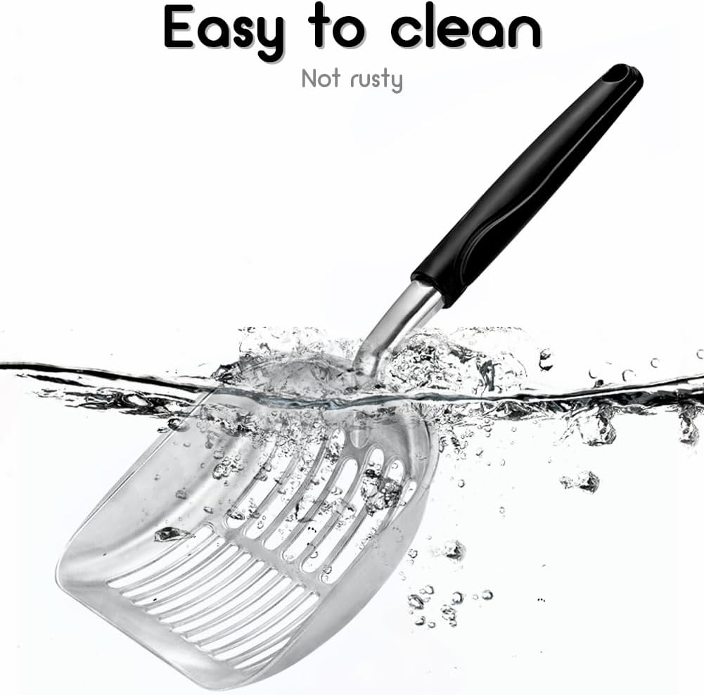 Cat Litter Scoop-Metal Litter Scooper-Kitty Metal Scooper-Long Handle
