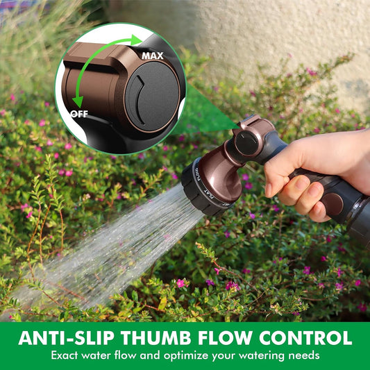 Heavy Duty Hose Nozzle, Metal Garden Water Hose Sprayer