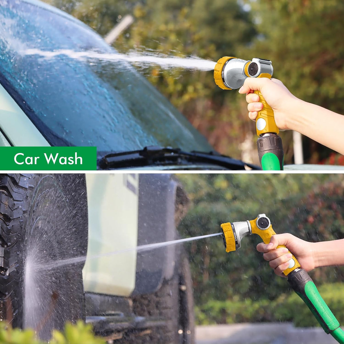 Heavy Duty Hose Nozzle, Metal Garden Water Hose Sprayer