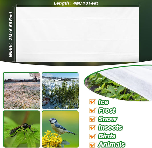 MAQIHAN Plant Covers Freeze Protection - Frost Cloth & Floating Row Cover