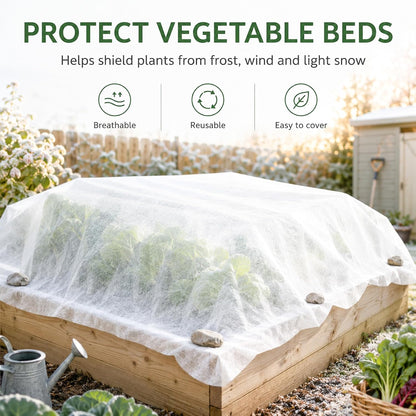 MAQIHAN Plant Covers Freeze Protection - Frost Cloth & Floating Row Cover