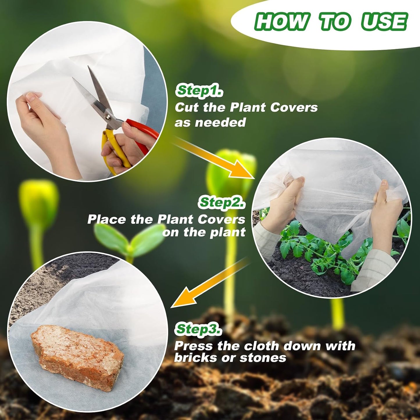 MAQIHAN Plant Covers Freeze Protection - Frost Cloth & Floating Row Cover