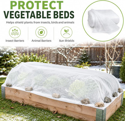 MAQIHAN Plant Covers Freeze Protection - Frost Cloth & Floating Row Cover
