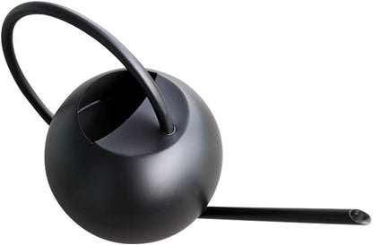 Elegance Decorative Watering can for Indoor Plants, 33.8Oz/1L, Small Enlarged Inlet Bonsai Succulent Flower Pot with Long Spout for Precise, Metal House Plant Watering can Black