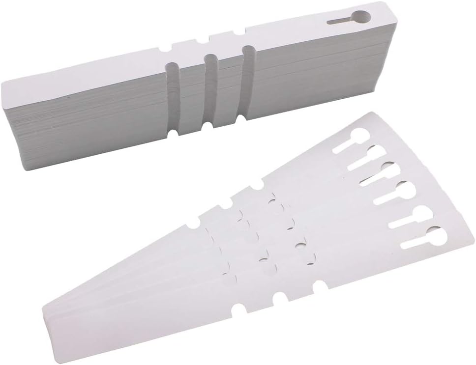 200Pcs Plastic Plant Labels Wrap Around Tree Tags, Adjustable Nursery Garden Labels Plant Tags with Large Writing Surface, White
