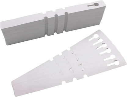 200Pcs Plastic Plant Labels Wrap Around Tree Tags, Adjustable Nursery Garden Labels Plant Tags with Large Writing Surface, White