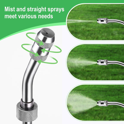 29 Inches Sprayer Wand,1/4" & 3/8" Brass Barbs Sprayer Wand Replacement, Stainless Steel Replacement Sprayer Wand with Shut off Valve & 2 Hose Clamps (1/4" & 3/8" Barb Sprayer Wand)