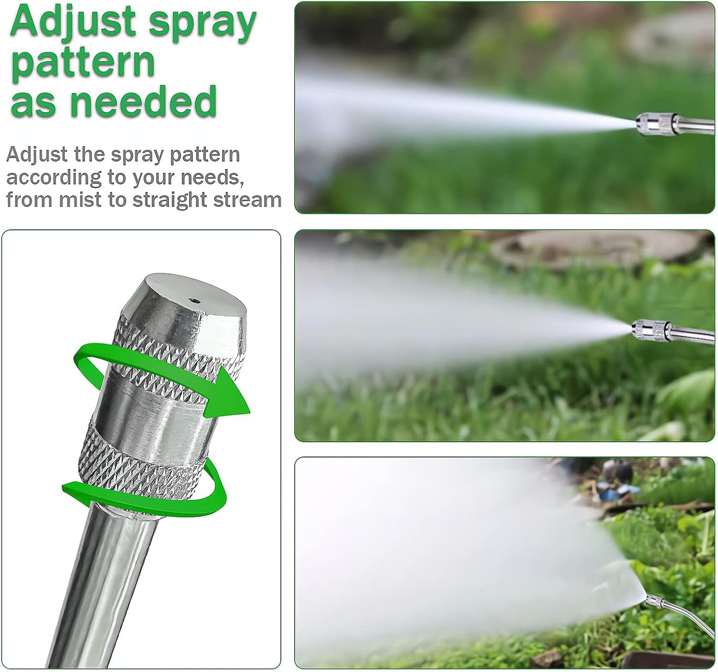 29 Inches Sprayer Wand,1/4" & 3/8" Brass Barbs Sprayer Wand Replacement, Stainless Steel Replacement Sprayer Wand with Shut off Valve & 2 Hose Clamps (1/4" & 3/8" Barb Sprayer Wand)