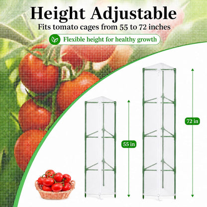 Garden Tomato Plant Cover Netting, Fits 55–72" Tomato Cages