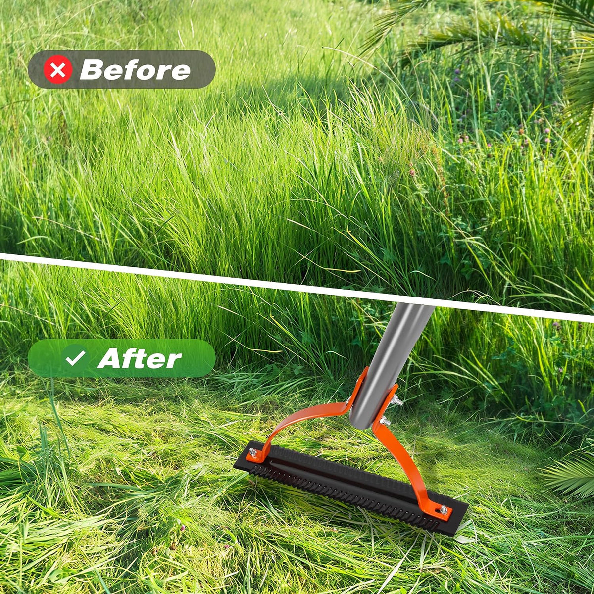 41in Double-Edged Scythe, Weed Cutter for Cutting Weeds & Grass
