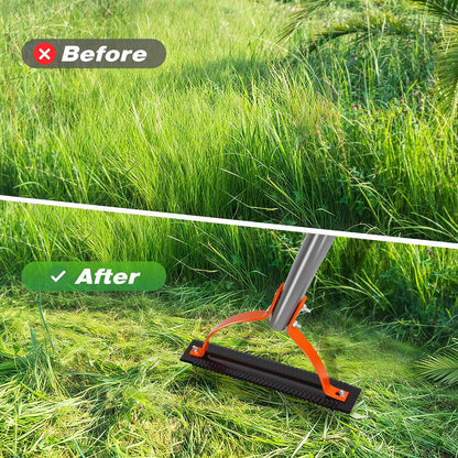 41in Double-Edged Scythe, Weed Cutter for Cutting Weeds & Grass