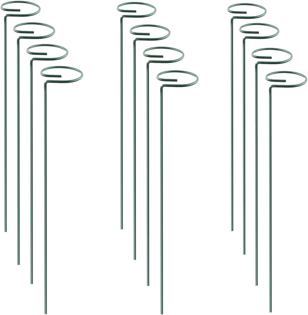 16 InchPlant Stakes for Flowers-12 Pack, Single Stem Plant Support Stakes