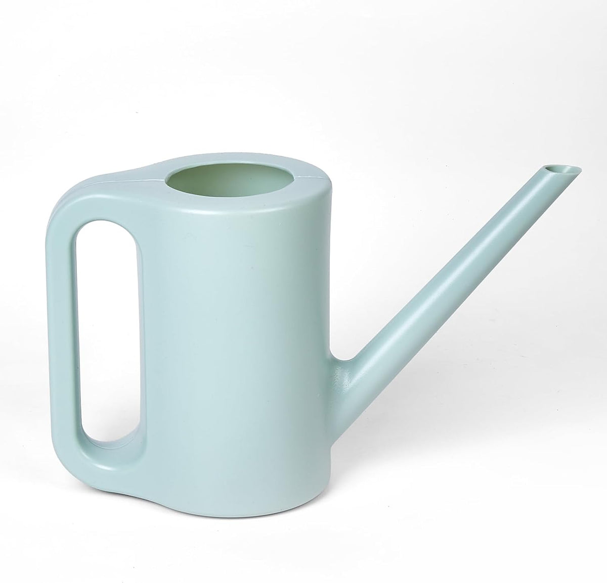 Plastic Watering Can - for Indoor and Outdoor Home Garden Plants - with Long Spout - Green - 1/4 Gallon