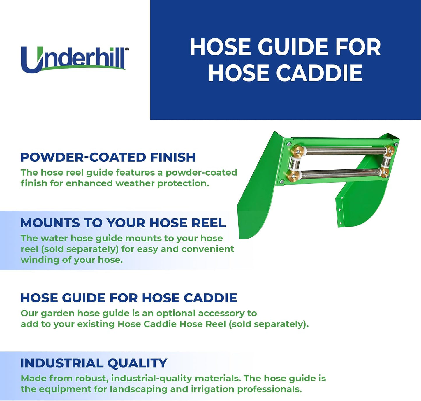 Hose Guide for Heavy-Duty Hose Reel Caddie Holder for Golfing Greens and Sports Fields