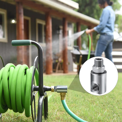 1/2 Inch MXF Heavy Duty Hose Reel Swivel with Grease Zerk - Hose Reel Parts Fitting with ISO 9001 Certification - Ideal for Home and Industrial Steel Hose Reels - Genuine Super Swivel