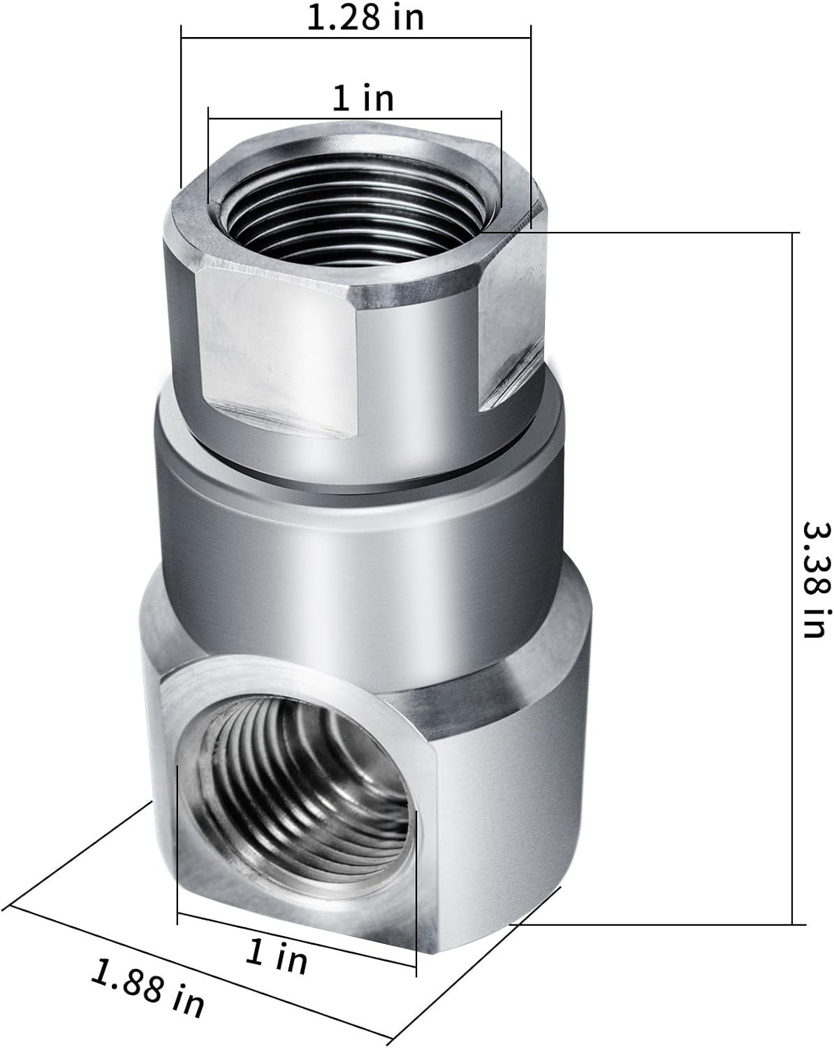 1/2 Inch MXF Heavy Duty Hose Reel Swivel with Grease Zerk - Hose Reel Parts Fitting with ISO 9001 Certification - Ideal for Home and Industrial Steel Hose Reels - Genuine Super Swivel
