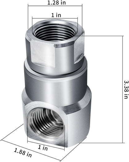 1/2 Inch MXF Heavy Duty Hose Reel Swivel with Grease Zerk - Hose Reel Parts Fitting with ISO 9001 Certification - Ideal for Home and Industrial Steel Hose Reels - Genuine Super Swivel