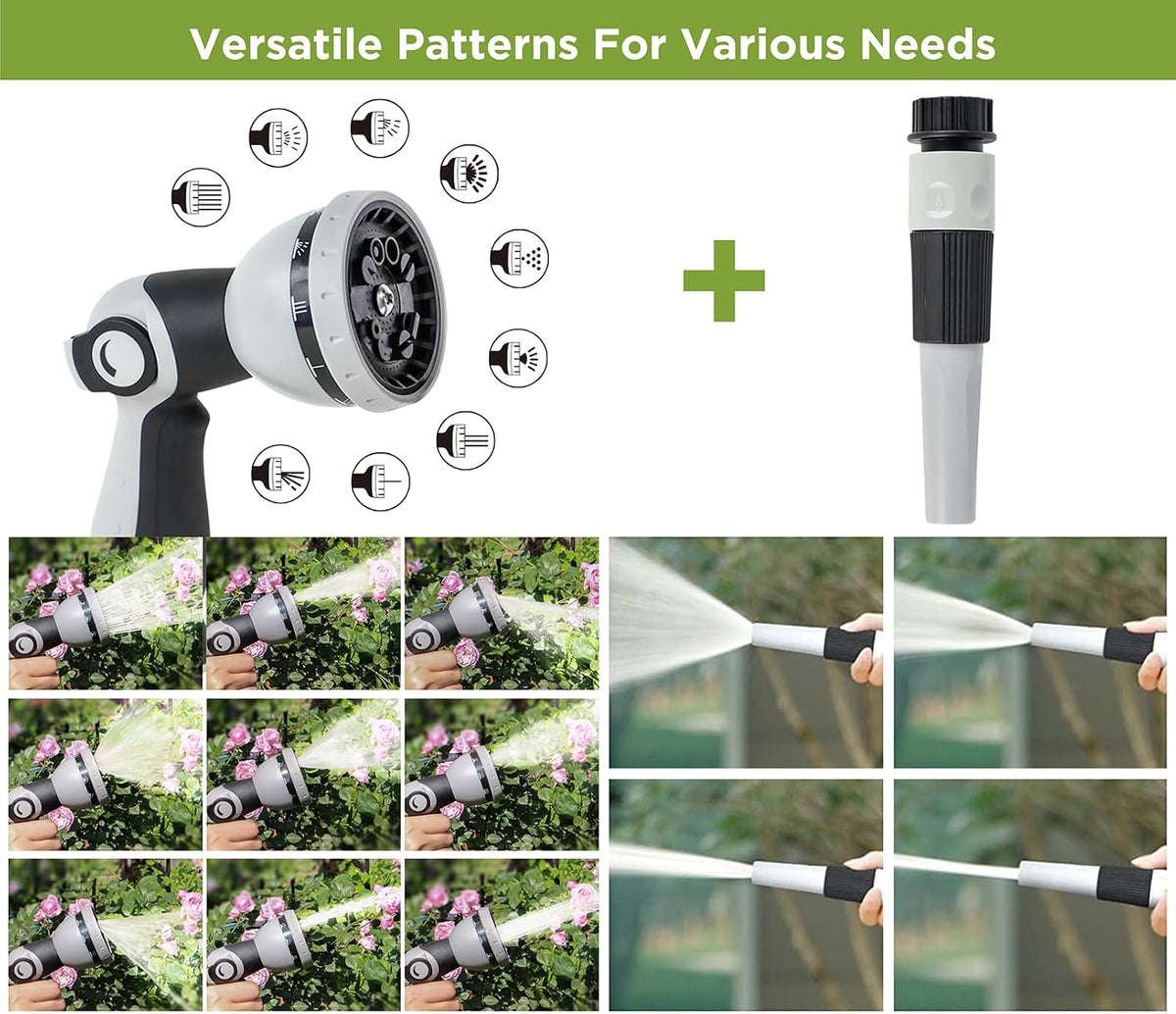 Heavy-Duty Automatic Retractable Garden Hose Reel 100FT Wall Mount