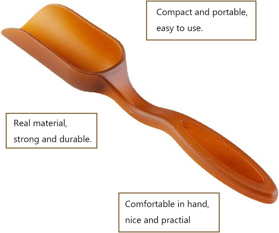 10Pcs Colorful Plastic Mini Gardening Shovel Spoons Soil Scoops (Brown)