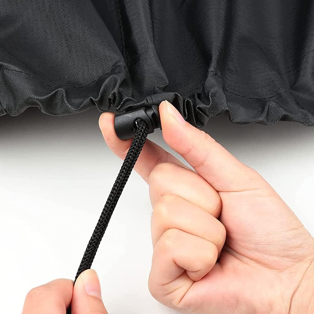 Hose Reel Cart Cover Black Waterproof Free Standing Water Hose Reel Protective Cover Furniture Sets for Patio Outdoor (Black)