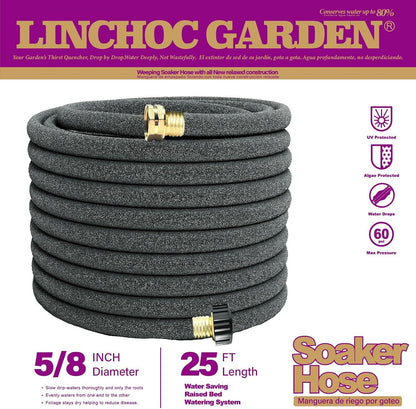 5/8 Inch 100FT Soaker Hose - High Flow Flexible Design for Expansive Landscapes | Durable & Eco-Sustainable Water Efficiency