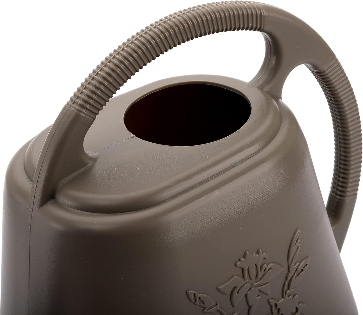 1-Gallon Plastic Watering Can with Comfortable Handle, Garden Watering Cans Long Spout for Indoor Outdoor Watering Plants, Gray