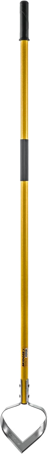 Xtreme Weeder Garden Scuffle Hoe Cultivator, 54-Inch Fiberglass Handle with Grips for Weeding, Cultivating, and Soil Prep