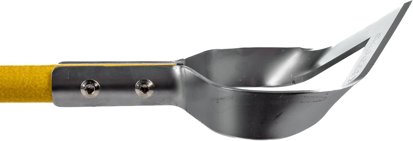 Xtreme Weeder Garden Scuffle Hoe Cultivator, 54-Inch Fiberglass Handle with Grips for Weeding, Cultivating, and Soil Prep