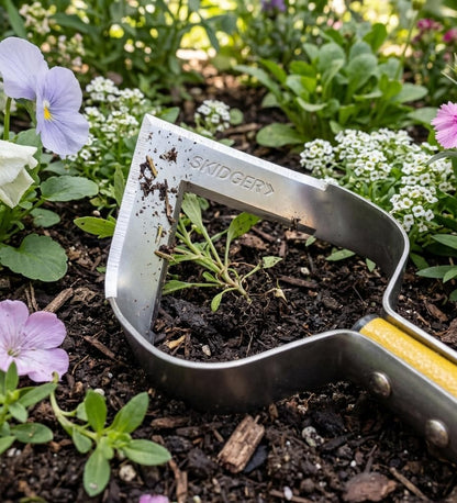 Xtreme Weeder Garden Scuffle Hoe Cultivator, 54-Inch Fiberglass Handle with Grips for Weeding, Cultivating, and Soil Prep