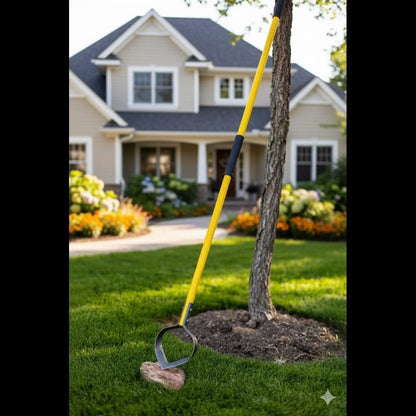 Xtreme Weeder Garden Scuffle Hoe Cultivator, 54-Inch Fiberglass Handle with Grips for Weeding, Cultivating, and Soil Prep