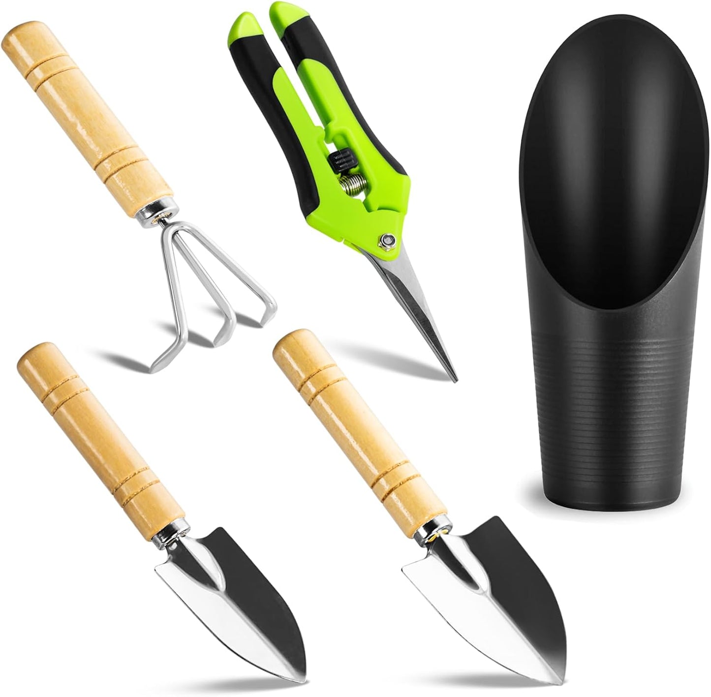 Plant Repotting Mat, 5Pcs Succulent Tools Mini Garden Small Gardening Tools Indoor, Pruning Shear Gardening Scissor, Hand kit for Bonsai, Cactus, Fairy, Houseplant Transplanting, Seedling
