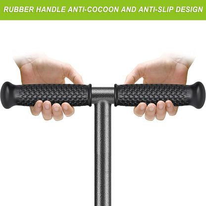 Manual Twist Tiller, All-Steel Garden Claw Cultivator with 4 Curved Claws and Soft Rubber Handle, Hand Tiller Garden Claw for Gardening Bed and Plant Box (39'')