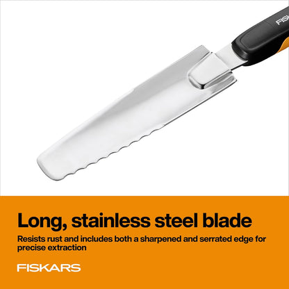 Xact Hand Weeder, Stainless Steel Blade Garden Tool