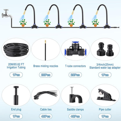 Drip Irrigation Kits Automatic Garden Irrigation System 360° Bending Nozzle