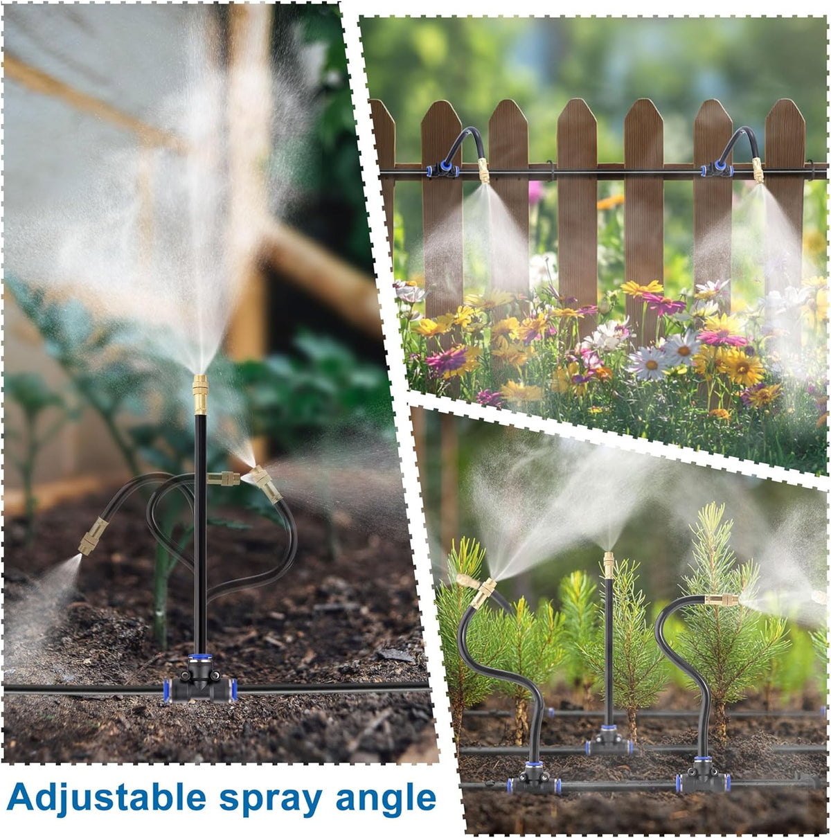 Drip Irrigation Kits Automatic Garden Irrigation System 360° Bending Nozzle